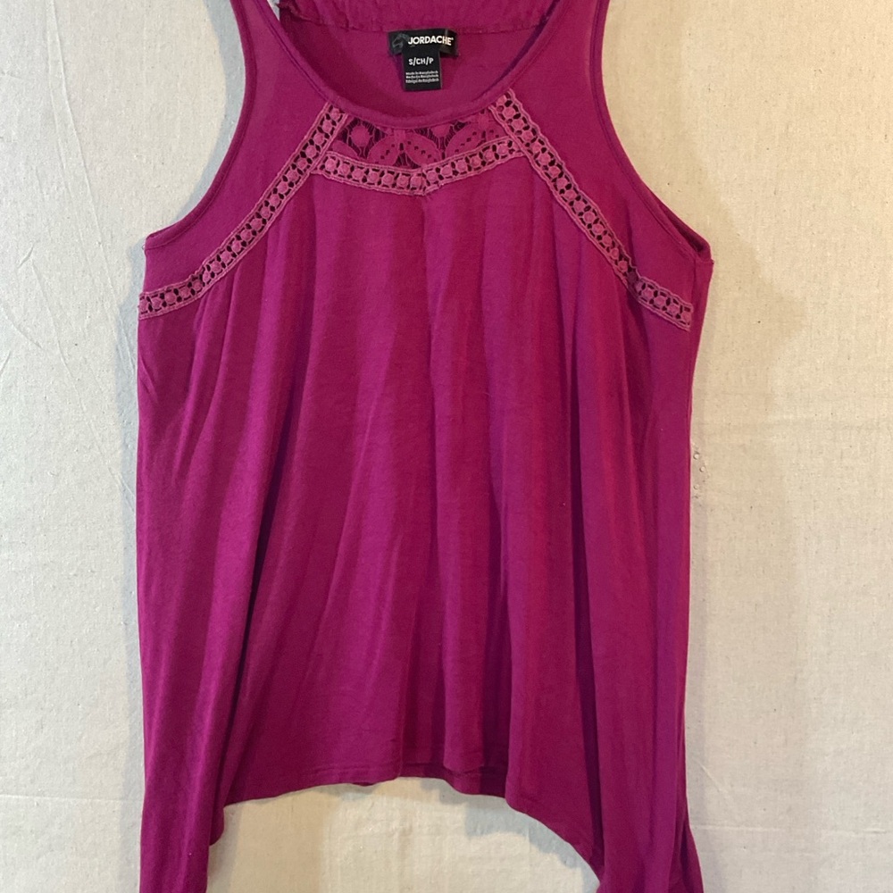 Jordache Women's Top in Rich Magenta, small, excellent condition